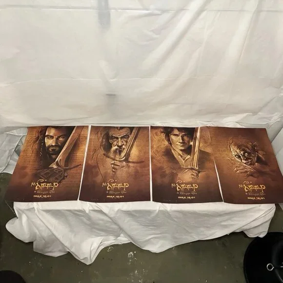 The Hobbit IMAX Movie Poster Set (4) – Original Theatrical Character Art